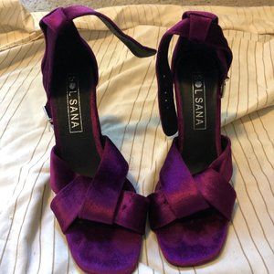 Fun Velvet Strappy Heels for any occasion